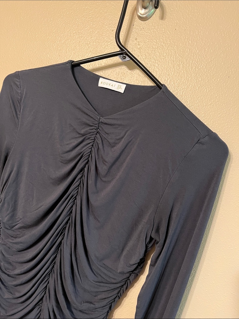 Kookai Ruched Long Sleeve Top - Picture 2 of 6